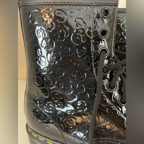 Dr. Marten 1460 Patent Cheetah Print patent leather Embossed Boots. 8 - Picture 6 of 15